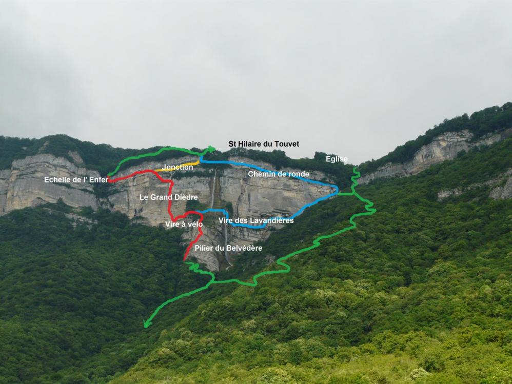 Les vias ferrata de Crolles (Grand Dièdre et Vire des lavandières)