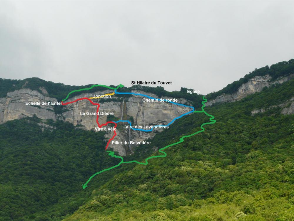 Les vias ferrata de Crolles (Grand Dièdre et Vire des lavandières)