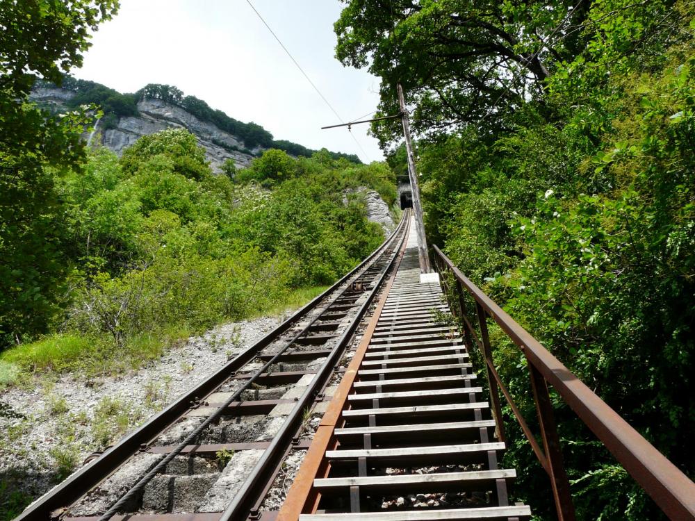 Le chemin du funiculaire ! St Hilaire du Touvet