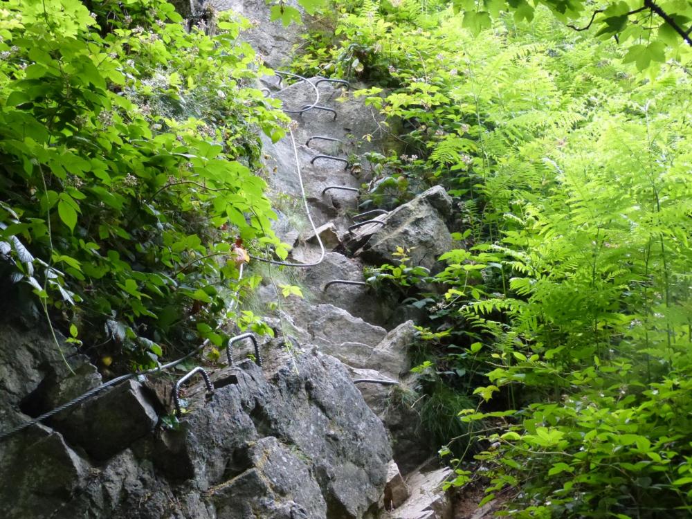 Via ferrata des Pilots : le départ