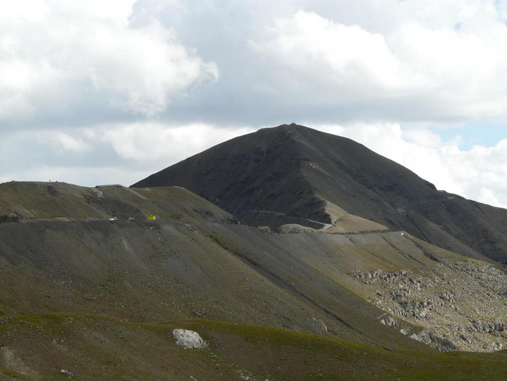 La montée finale du col de Bonette -Restefond