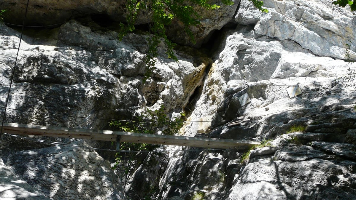 La via ferrata d' Aillon le Jeune