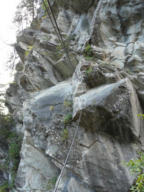 le pont de singe de la via de Pralognan