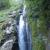 Un premier pont de singe à la via de la cascade des Nants à bellevaux