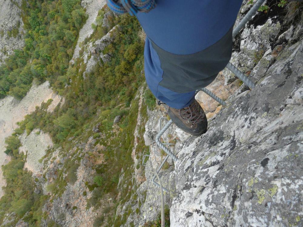 Via du Cochet, il y a quelques passages verticaux Via du Cochet, il y a quelques passages verticaux