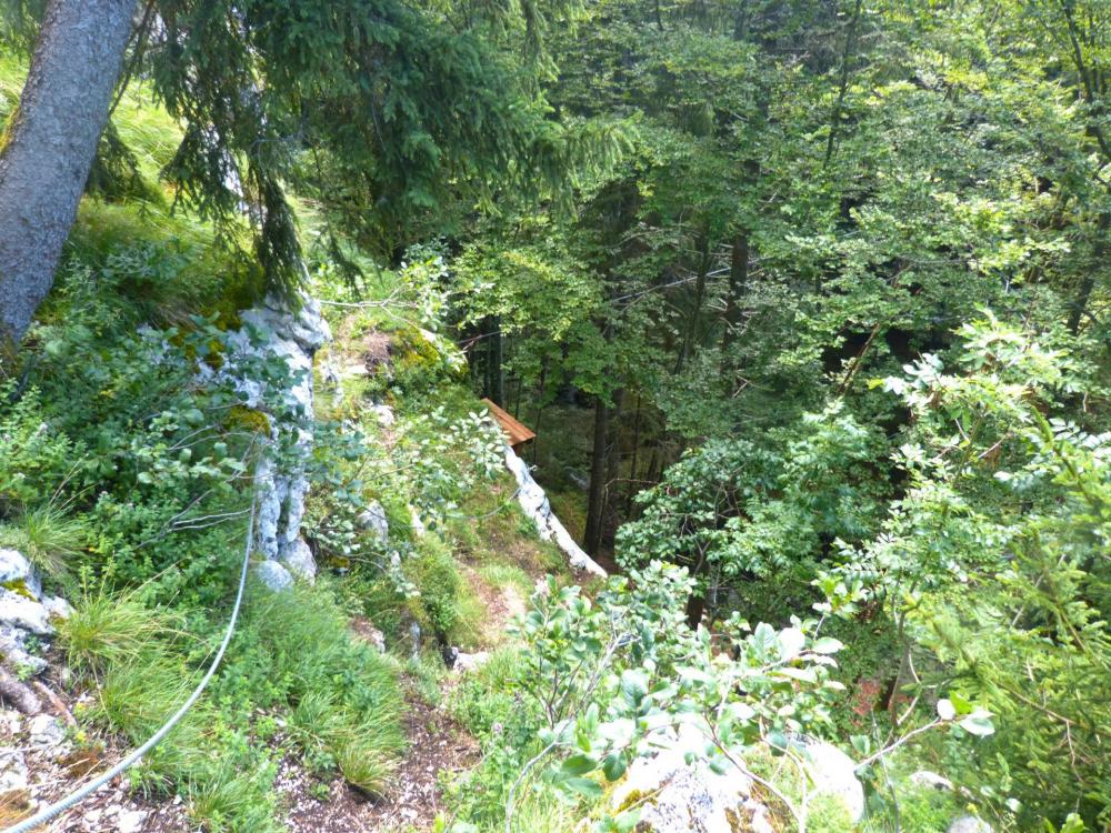 Fin des vias du Chatelard/Baume et arrivée sur la tyrolienne à Bellevaux