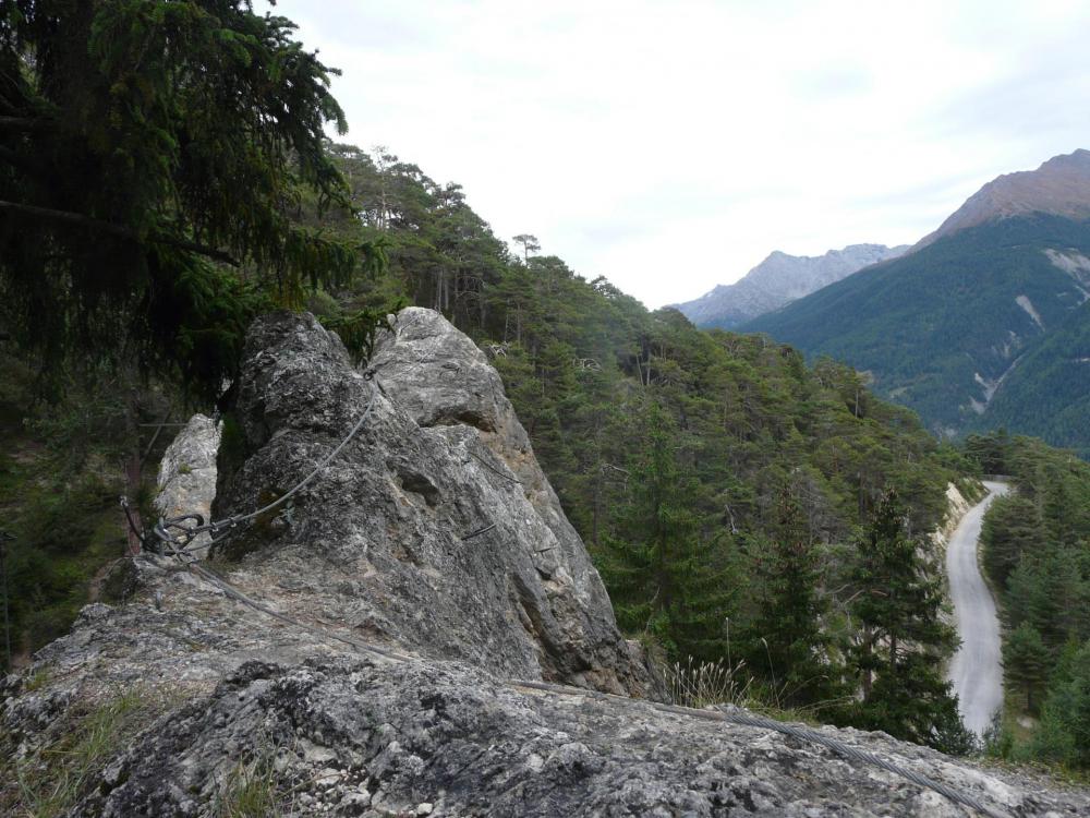 parcours aérien sur la crête