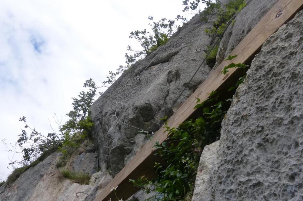 la suite du parcours au dessus de la baume à Bellevaux