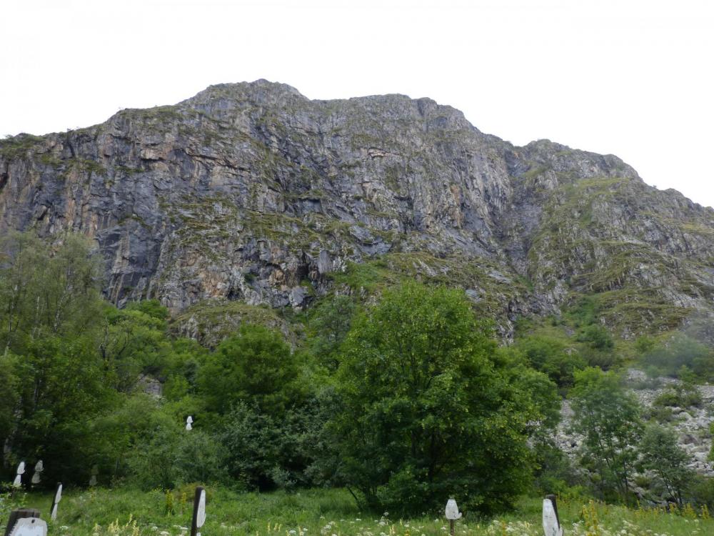 Le rocher des vias des gorges de Sarenne