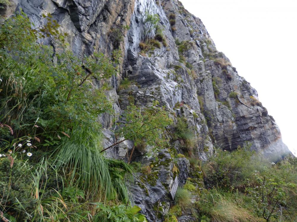 le départ de la via ferrata dite gorge de sarenne