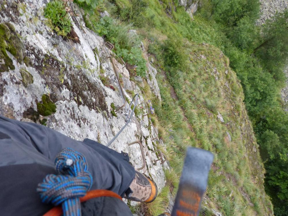 Via des gorges de Sarenne peu après le départ