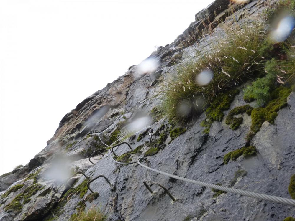 Via des gorges de Sarenne sous la pluie !