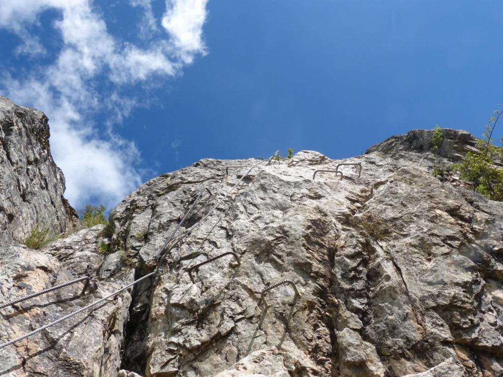 parcours 2 via du rocher du Bez, la partie finale