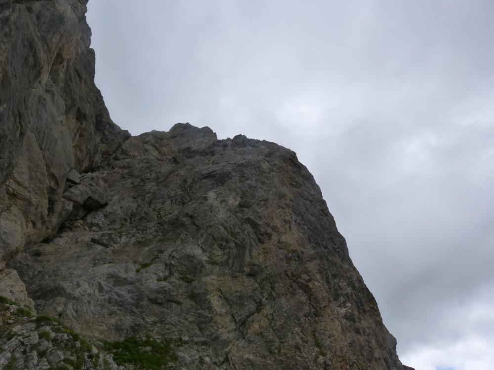 la base du plier de l' aiguillette du Lauzet