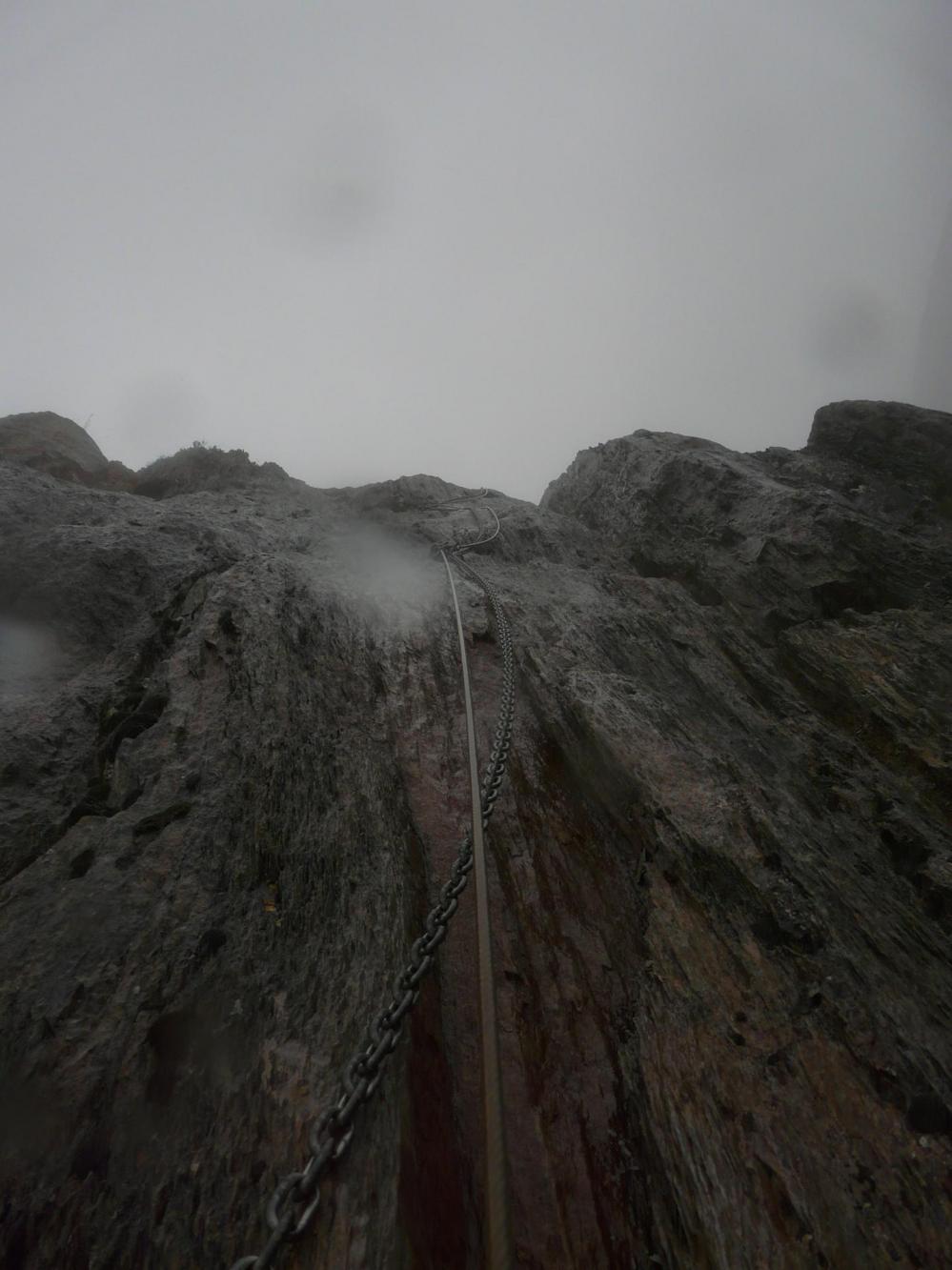 via ferrata du Ségudet à Ordino ... sous la pluie !