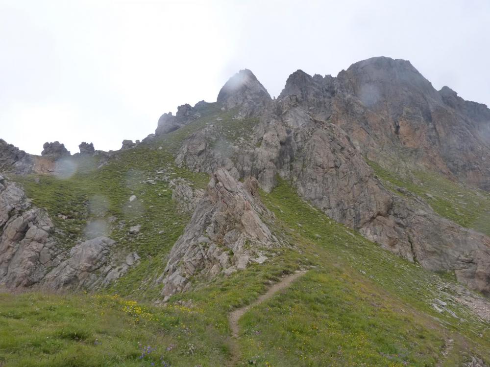 la descente de l' aiguillette du Lauzet