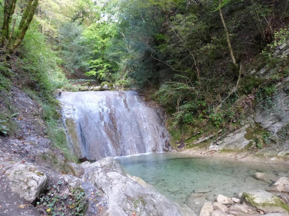 les cascades sur le torrent de l' Alloix