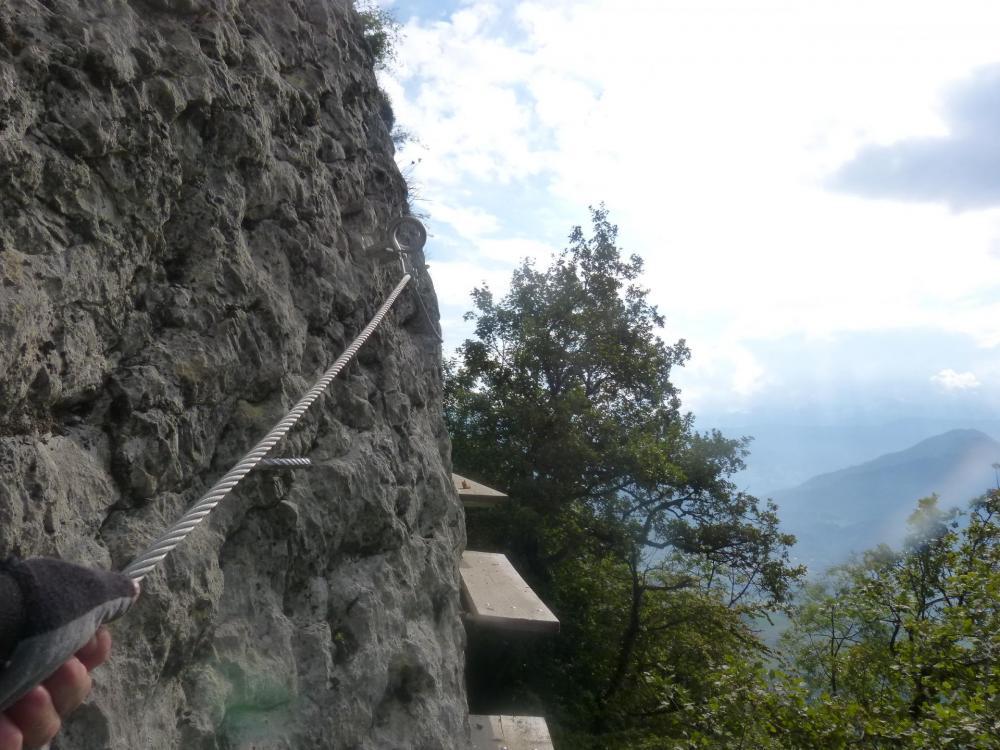 Sortie de la gorge ppour se retrouver de nouveau au dessus des cascades