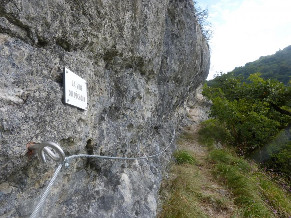 la vire du pêcheur à la via du rocher de l'Envers