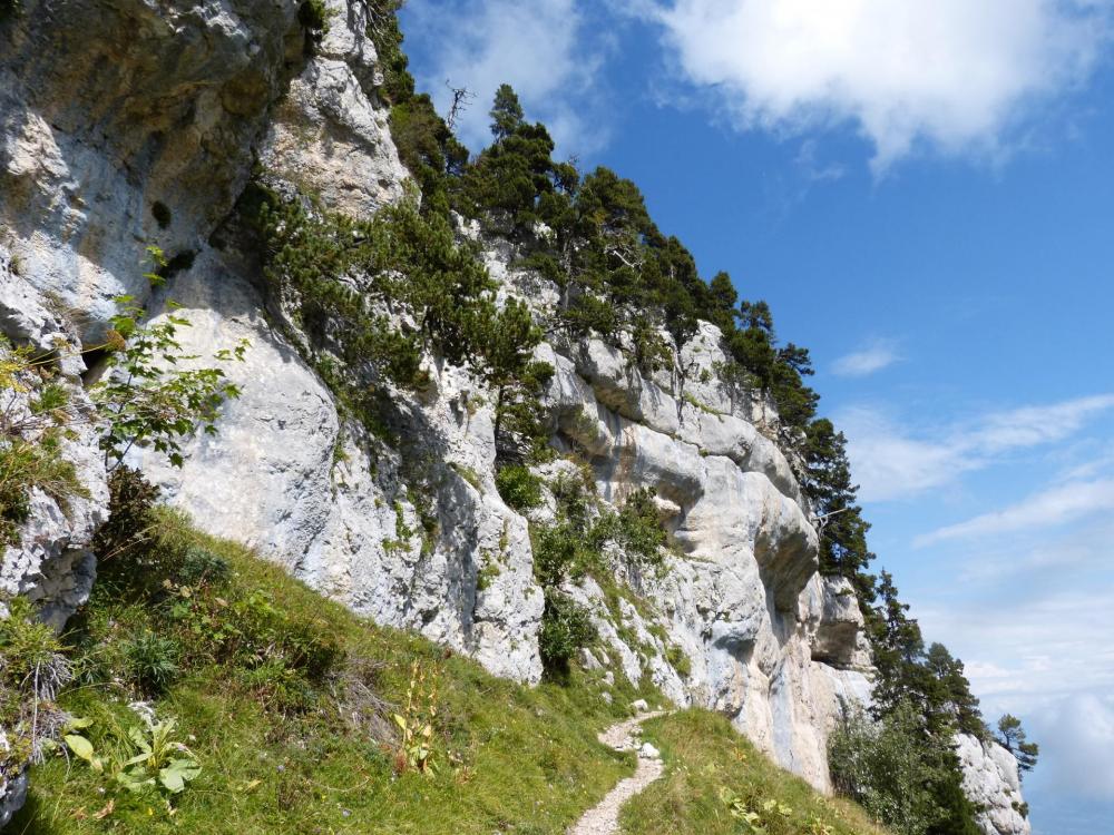 au bout du sentier, le pas des Barres