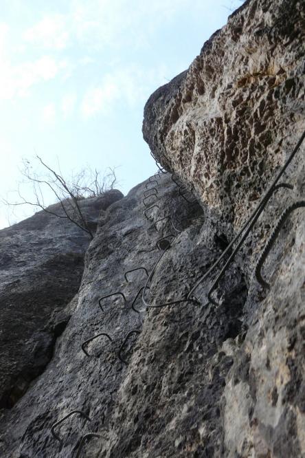 belle verticale au départ de la via de Charquemont