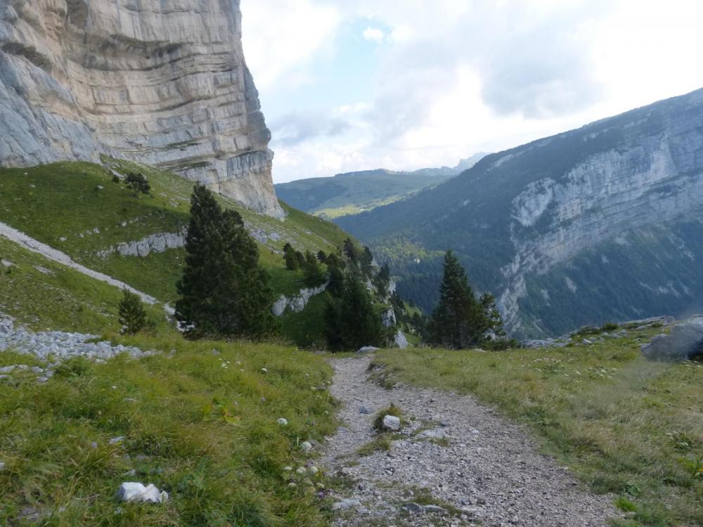 Juste en dessous de la falaise la plus au sud du Granier