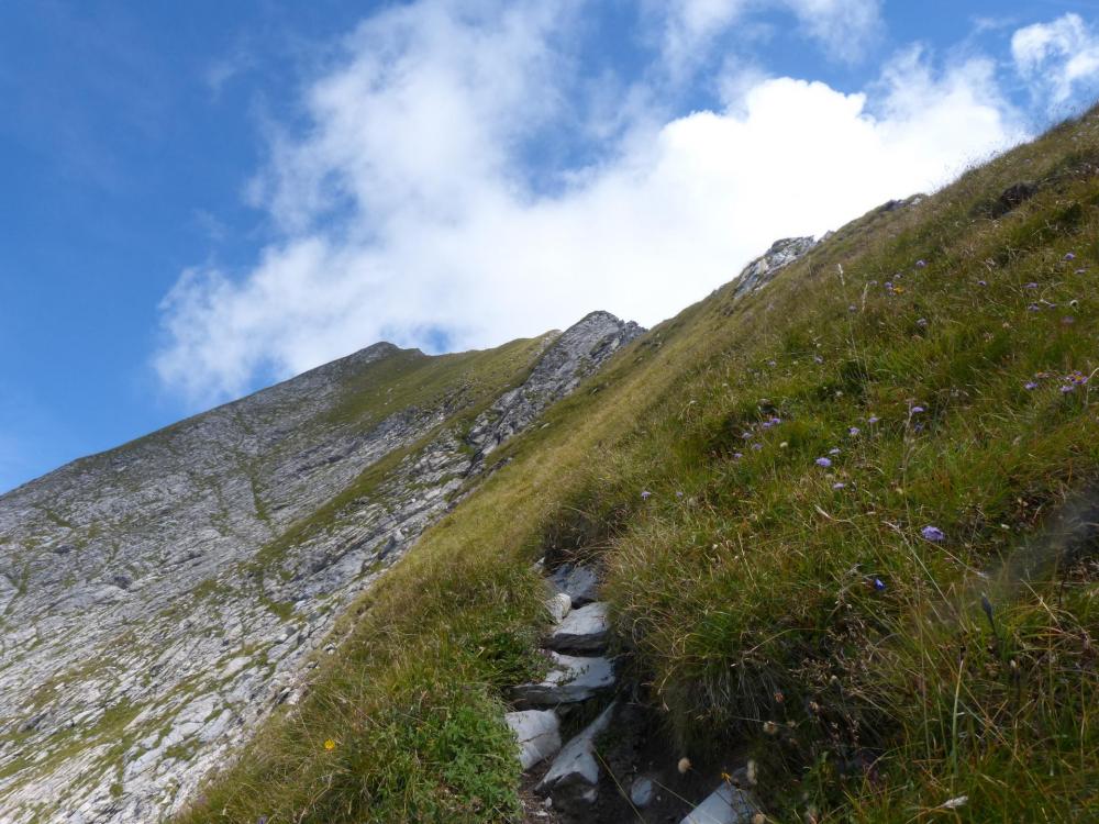 les dernières lignes de crêtes à franchir avant le mont Charvin ...