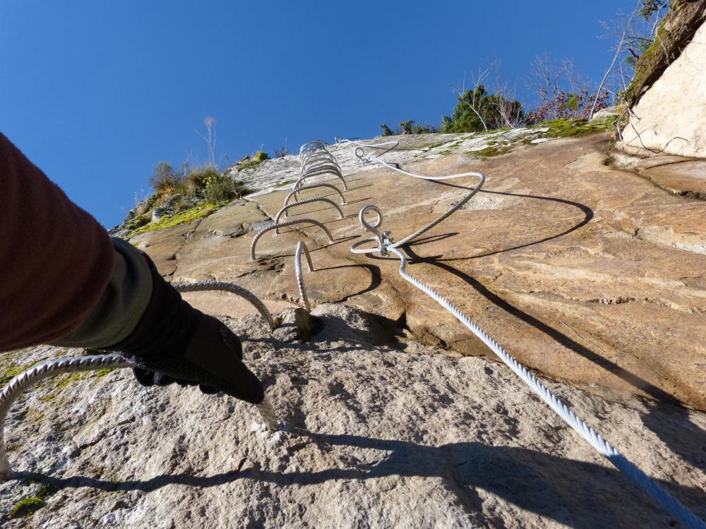 départ via du Capucin, c'est bien vertical !