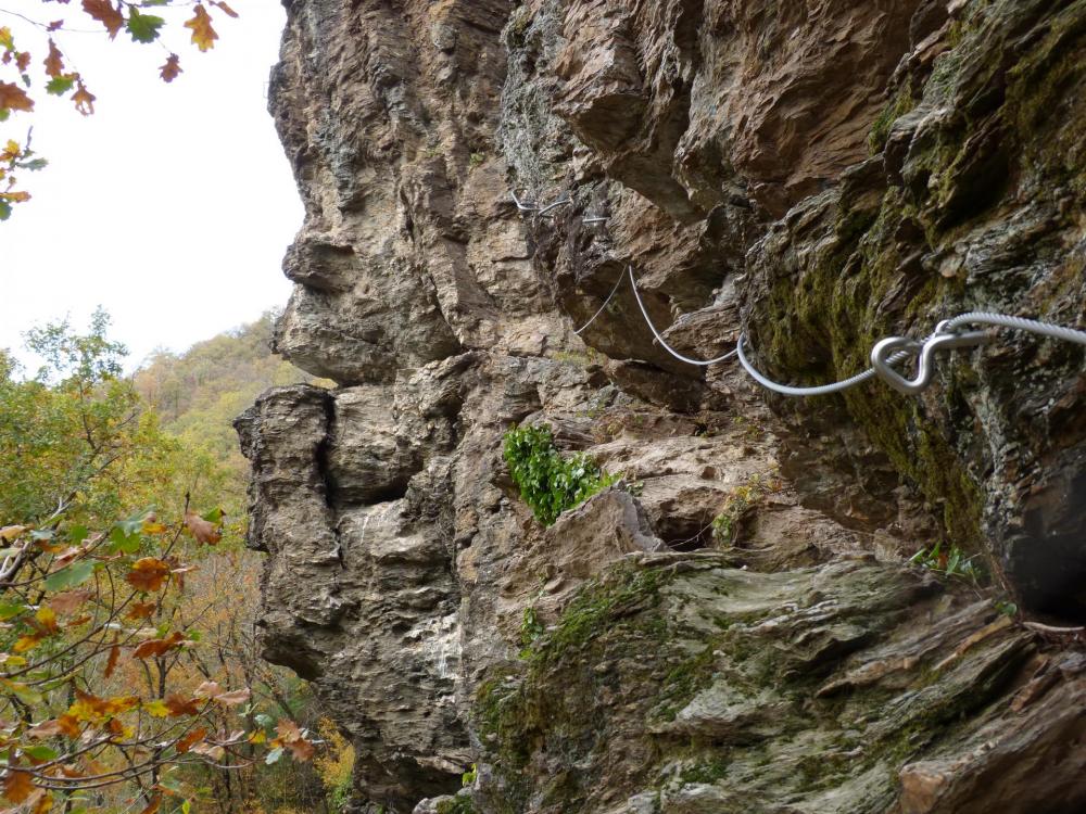Départ de la via ferrata du Roc du Gorb Départ de la via ferrata du Roc du Gorb