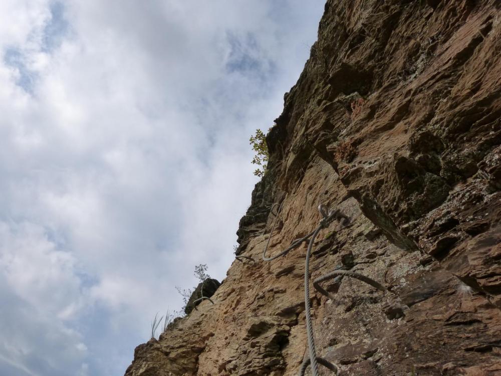 la partie terminale de la première partie de la via du Roc du Gorb la partie terminale de la première partie de la via du Roc du Gorb