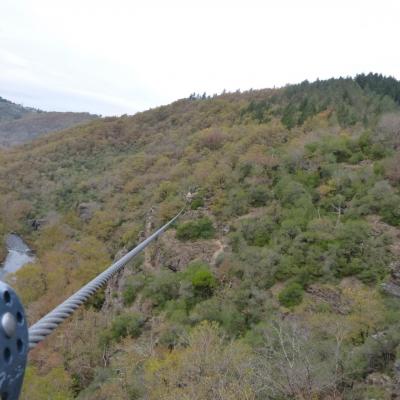 100 m de plaisir à la tyrolienne du Roc du Gorb !