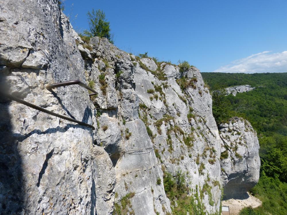 Via ferrata du rocher du Mont à Ornans ... Belle traversée !