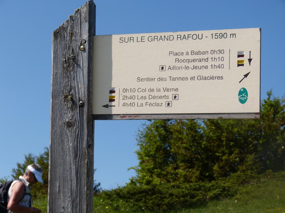 Le sentier des tannes à Aillon le Jeune, Le grand Rafout