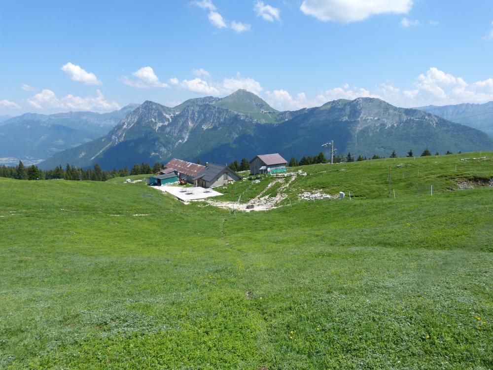 Arrivée sur les chalets du Margeriaz