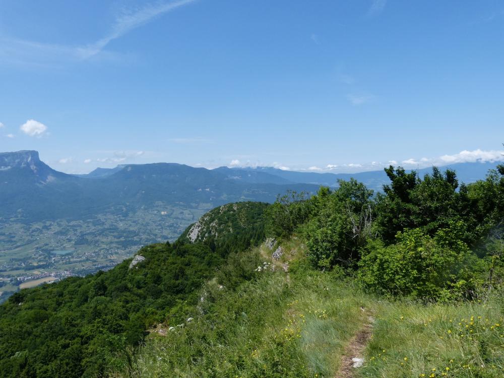 Descente du Tapin en direction du Roc de Tormery