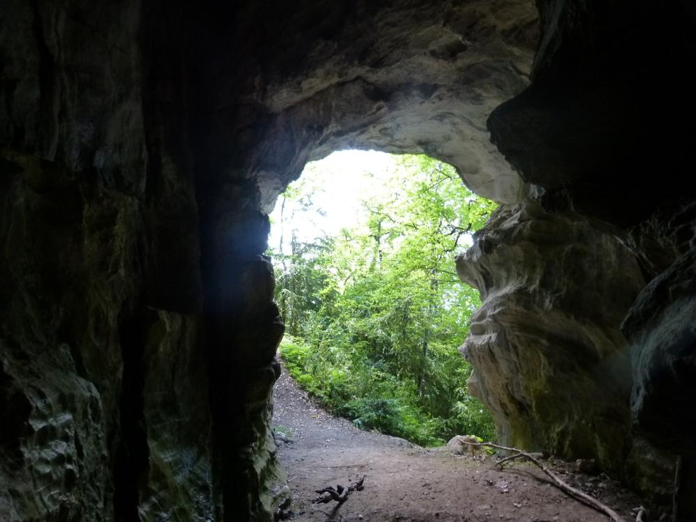 Sortie du trou de l' Ermite