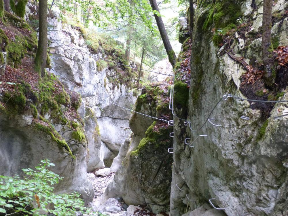 dernier tronçon de la via de la cascade des Nants