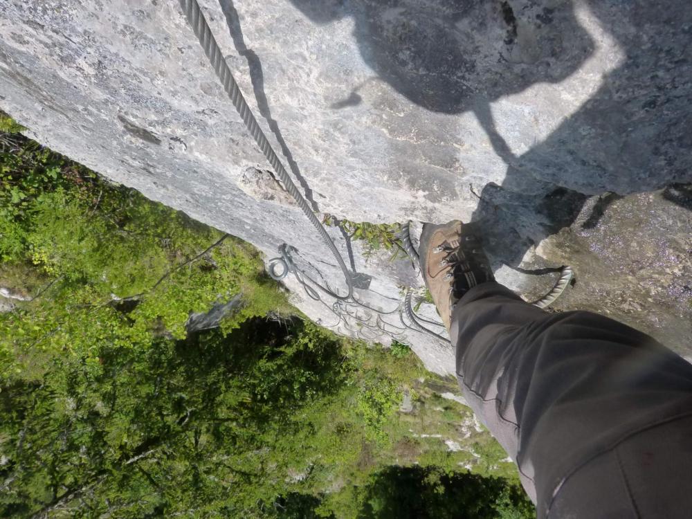 Saix de Miolène, Tronçon du Chamois, Enfin une belle sensation de vide !