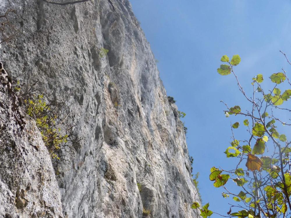 Le mur du Saix rouge, partie finale des Saix de Moliène