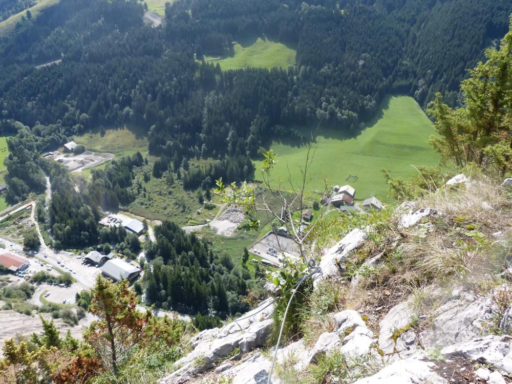 Sortie de la via ferrata des Saix de Moliène