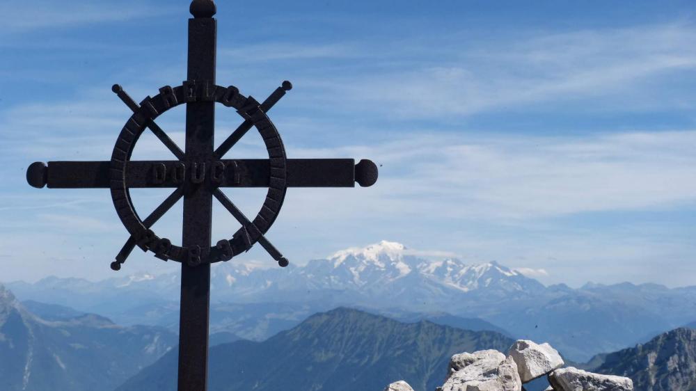 Le Mont blanc en toile de fond