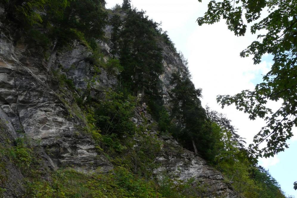 le départ de la via vu depuis le chemin d' accès