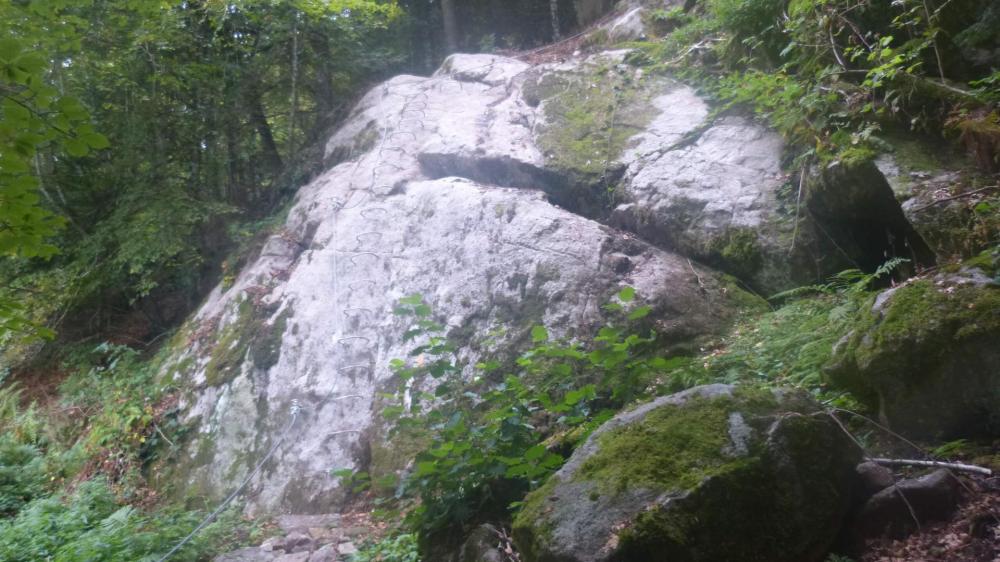 Départ de la via ferrata des rochers du Ronzier