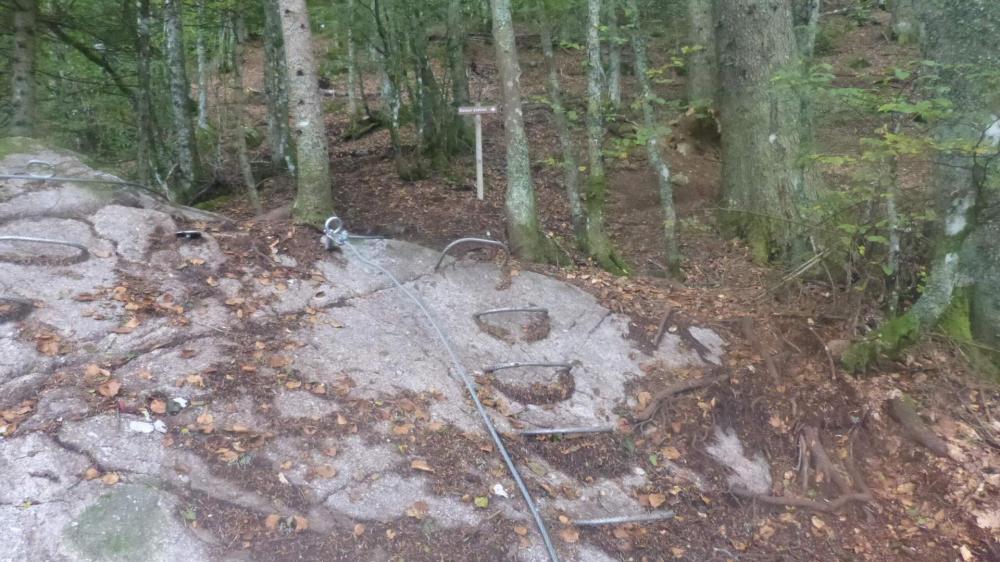 Sortie de la via ferrata de Prabouré