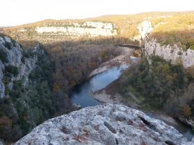 Le chassézac depuis la corniche