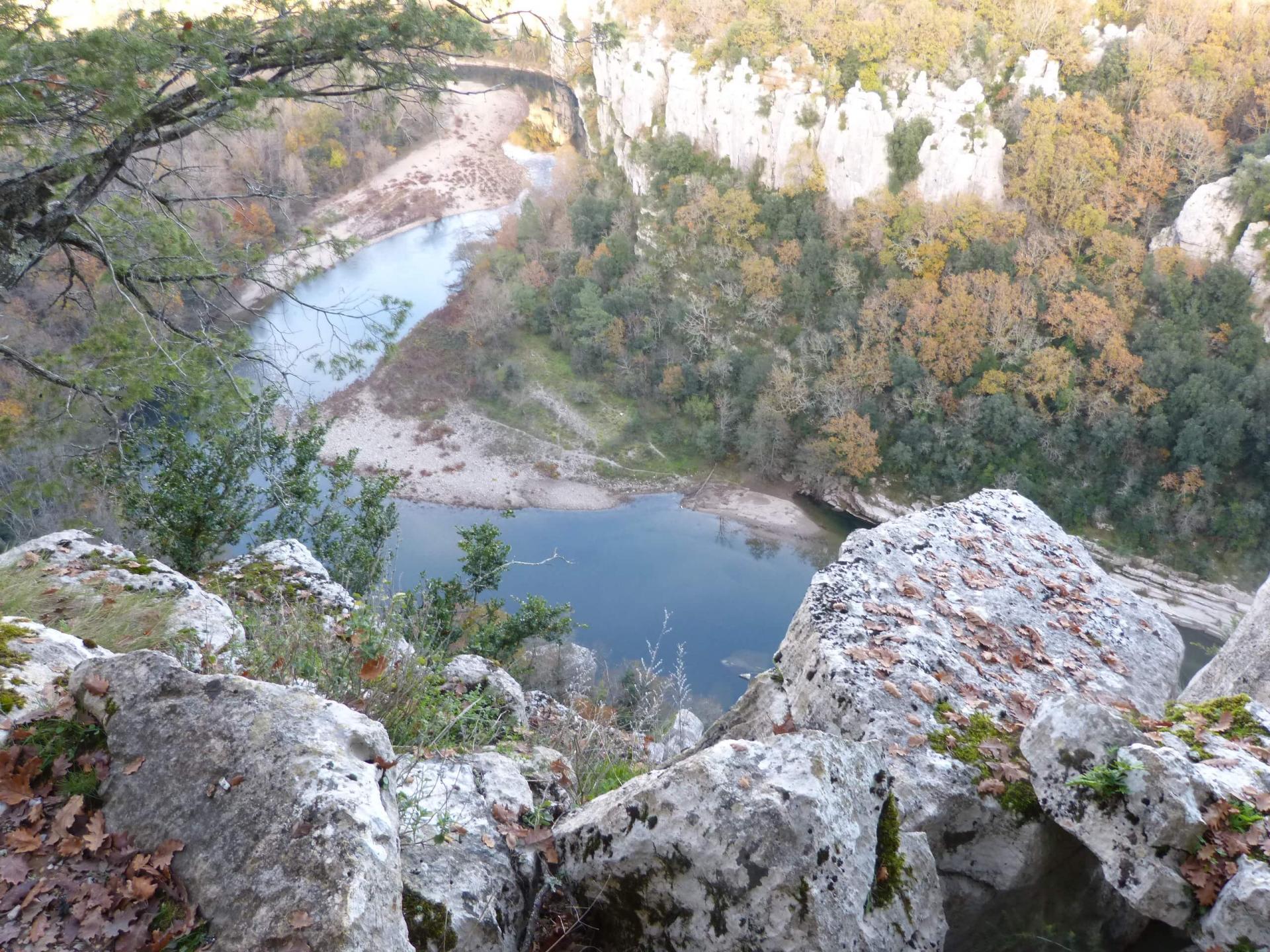 Le chassézac depuis la corniche