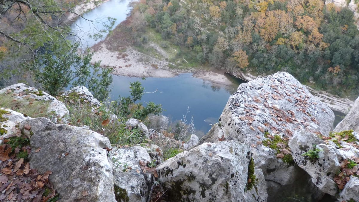 Le chassézac depuis la corniche