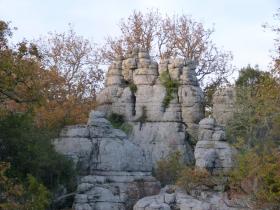 Les rochers ruiniformes de Païolive