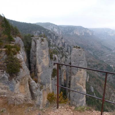 Balcon du vertige au dessus des gorges de la Jonte