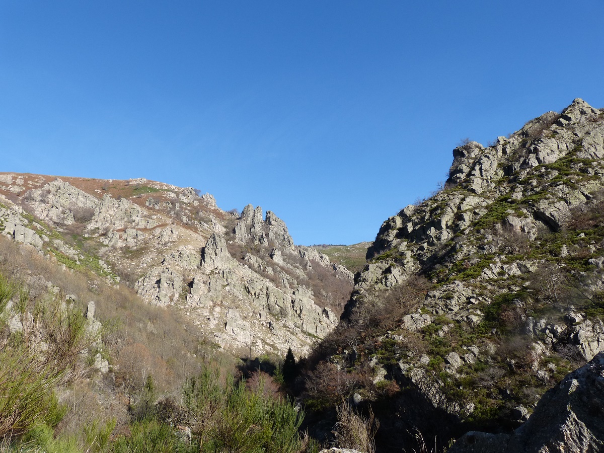 Randonnée gorges de la Borne  depuis St Laurent les Bains     Ardèche
